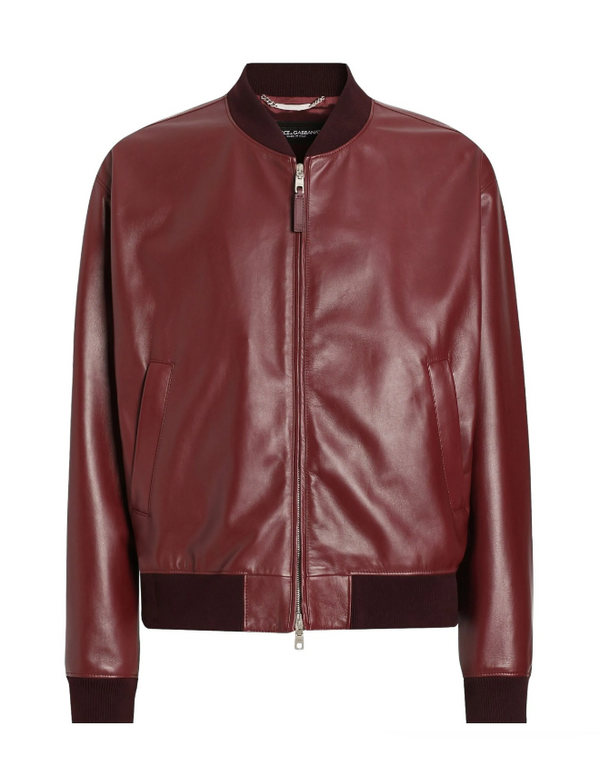 Dolce & Gabbana sheepskin bomber jacket