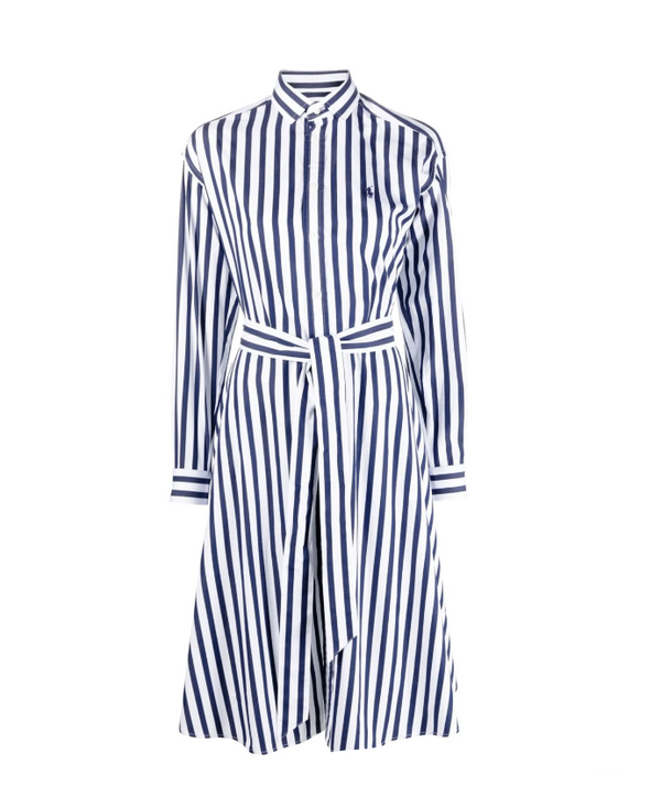 Polo Ralph Lauren belted wide-stripe shirtdress