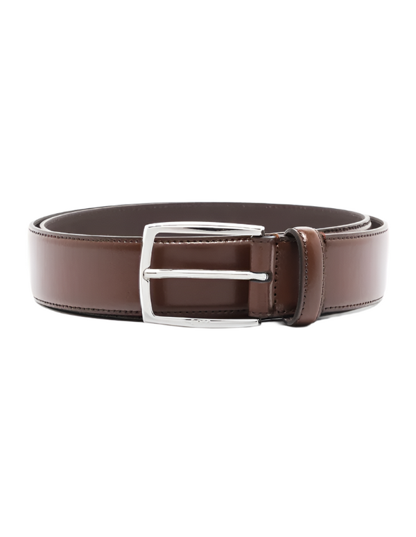 BOSS engraved-logo buckle belt