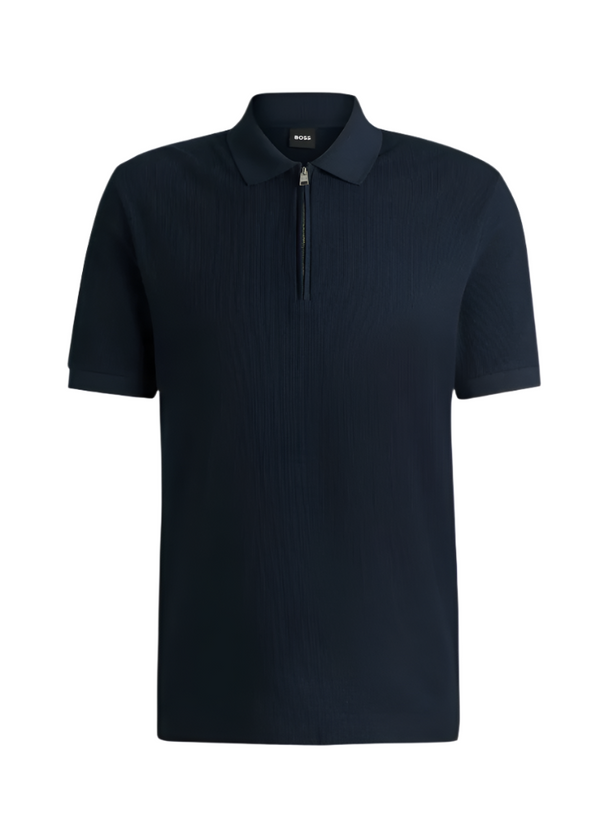 Boss H-paras fine-knit polo shirt