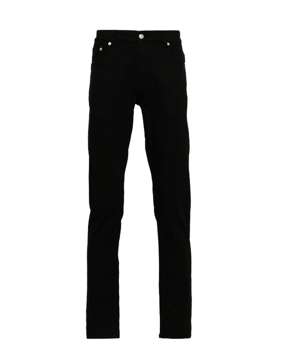 Alexander McQueen logo-embroidered jeans