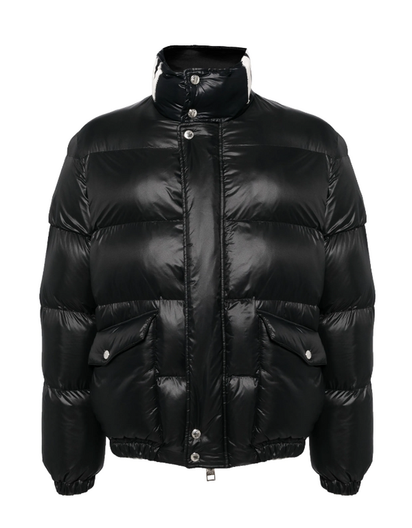 Alexander McQueen graffiti logo-print padded jacket