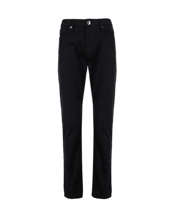 Emporio Armani navy J06 Slim-fit stretch-gabardine jeans