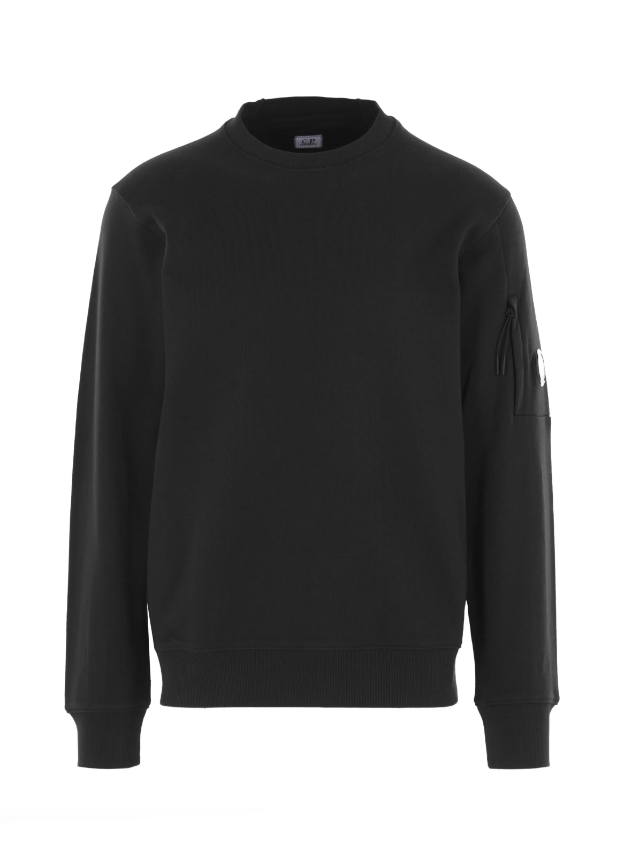 Black sweatshirt on a white background
