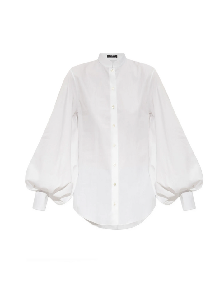 White blouse on a white background