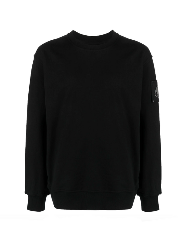Black sweatshirt on a white background