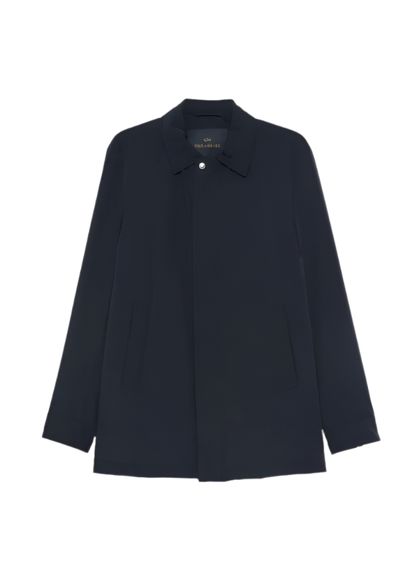 Navy blue coat on a white background