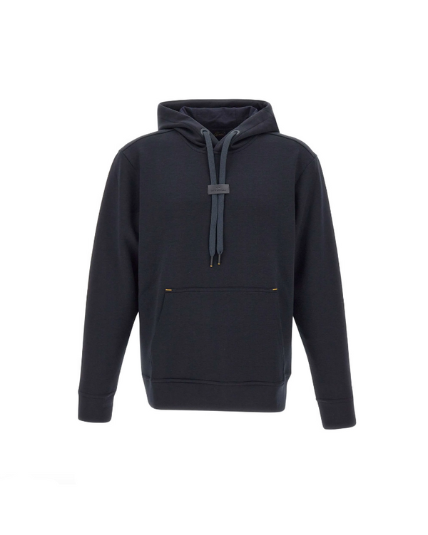 Black hoodie on a white background