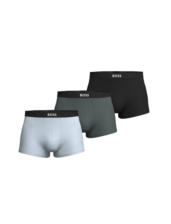BOSS three-pack of stretch cotton boxer briefs