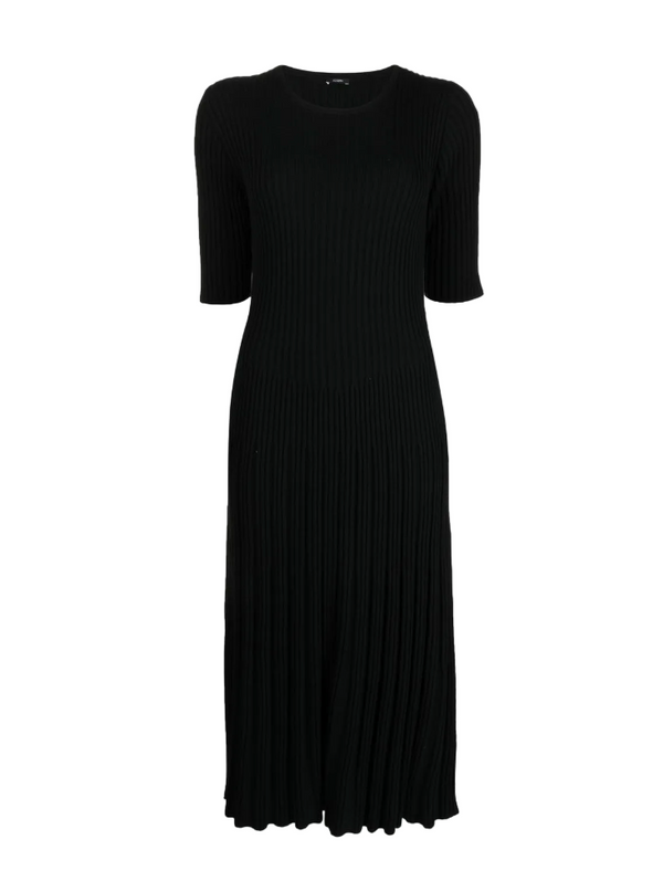 Black dress on a white background
