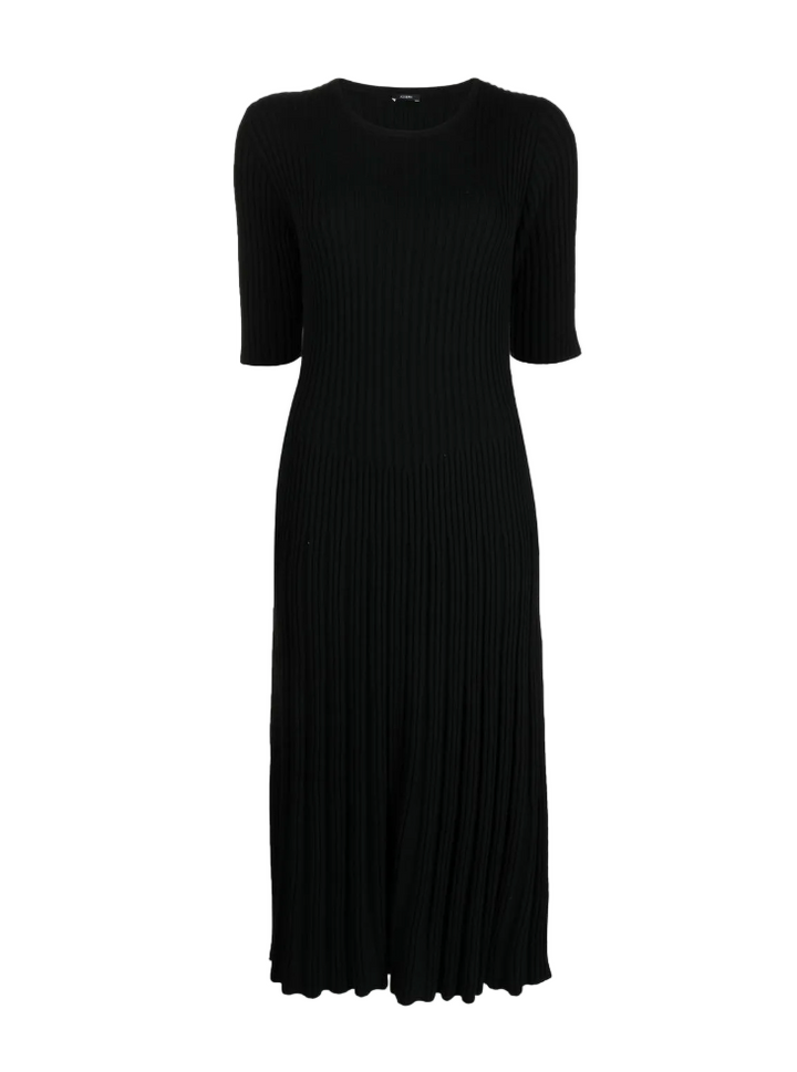 Black dress on a white background