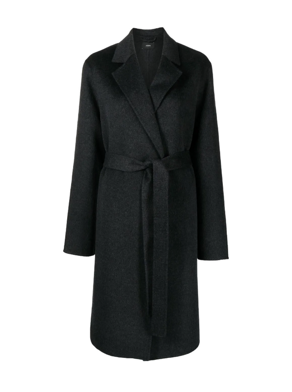 JOSEPH notched-collar tie-waist coat