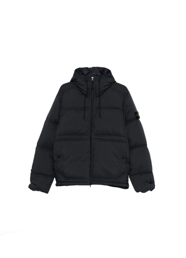 Stone Island compass-patch down puffer jacket