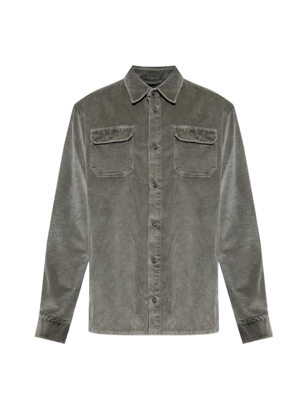 Paul & Shark corduroy double-pocket shirt