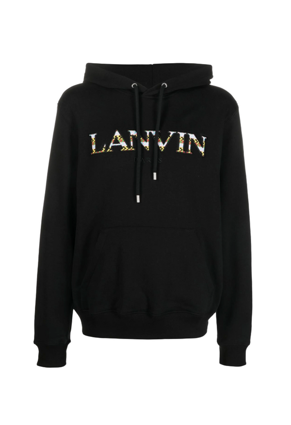 Lanvin logo embroidered drawstring hoodie