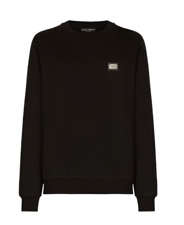 Dolce & Gabbana jersey sweatshirt with branded tag