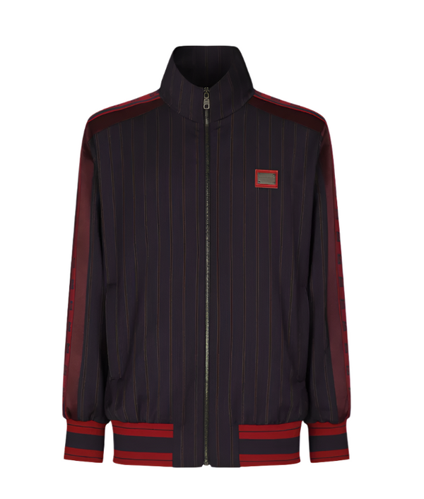 Dolce & Gabbana pinstripe wool jacket with branded tag