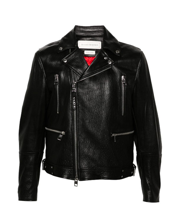 Alexander McQueen leather biker jacket