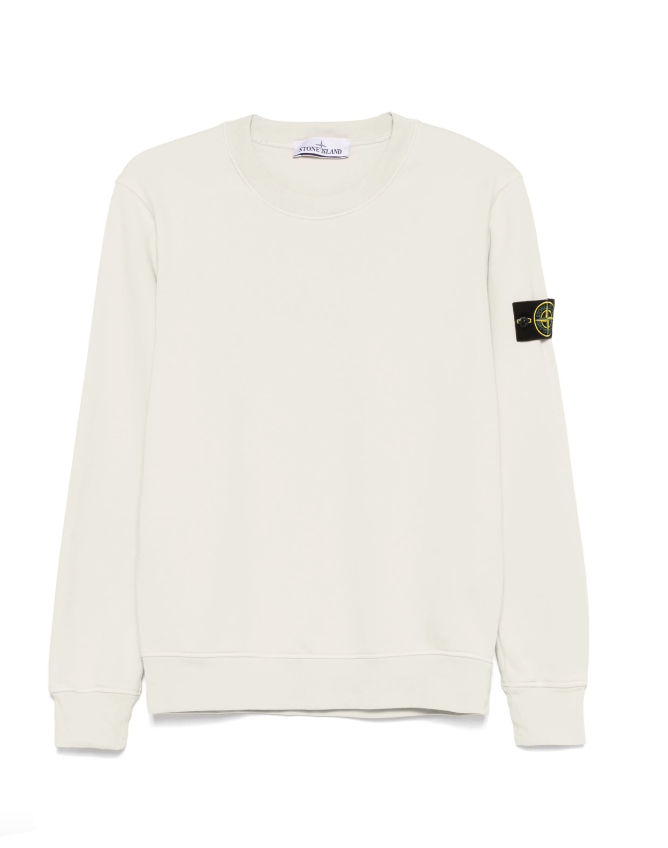 Stone Island Compass-badge sweatshirt in beige