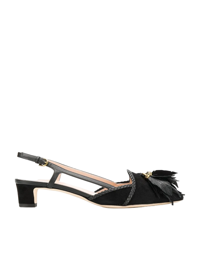 Tod's 40mm leaf-charm pumps