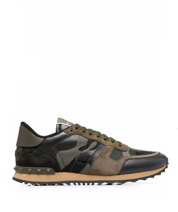 Valentino Garavani Rockstud camouflage sneakers 