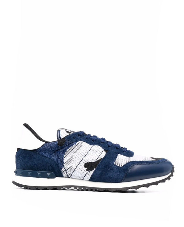 Valentino Garavani Soul Rockstud sneakers in blue and white