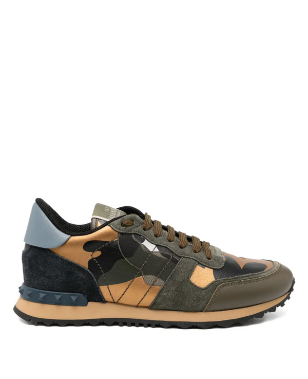 Valentino Garavani green Rockstud sneakers