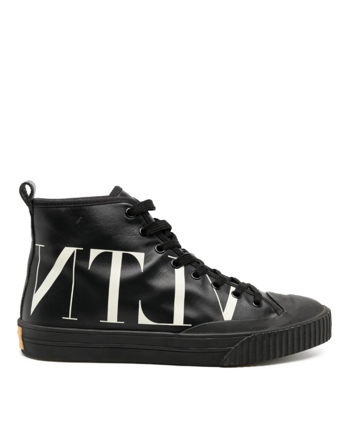 Valentino Garavani leather high-top sneaker