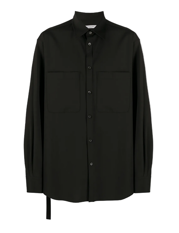 Valentino chest pocket long-sleeve shirt