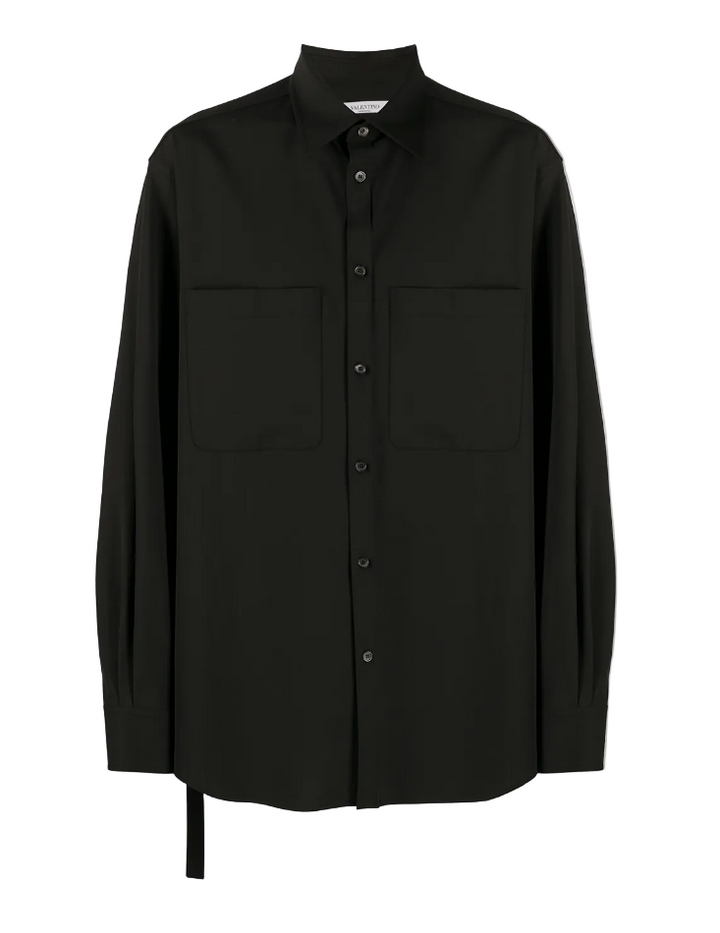 Valentino chest pocket long-sleeve shirt
