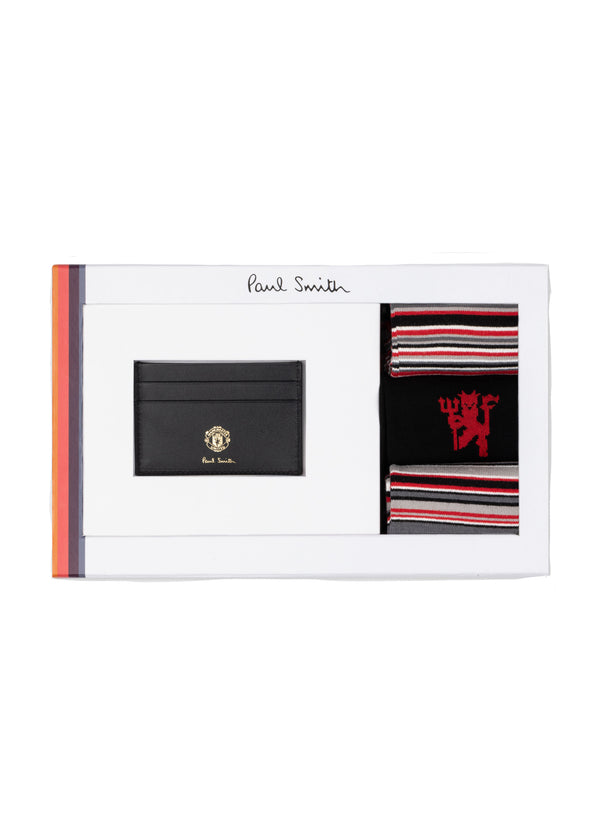 Paul Smith & Manchester United - Credit Card Holder & Socks Gift Set