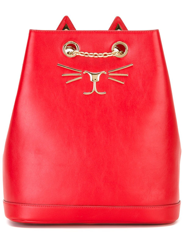 Charlotte Olympia Feline embroidered backpack