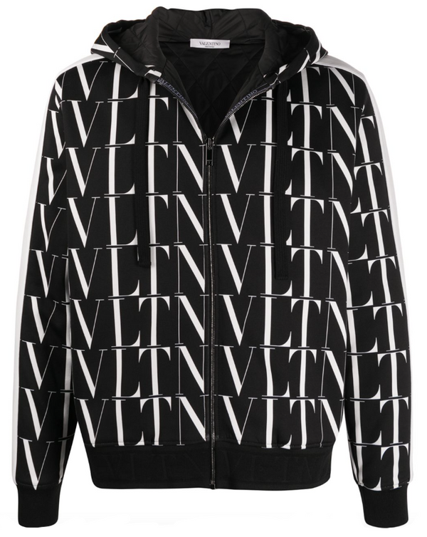 Valentino VLTN-print hooded jacket