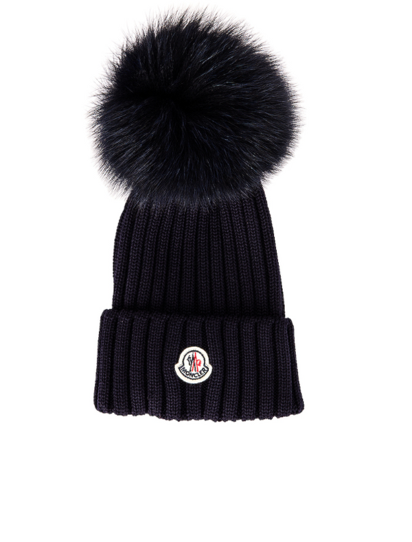 Moncler Navy Berretto Tricot Beanie