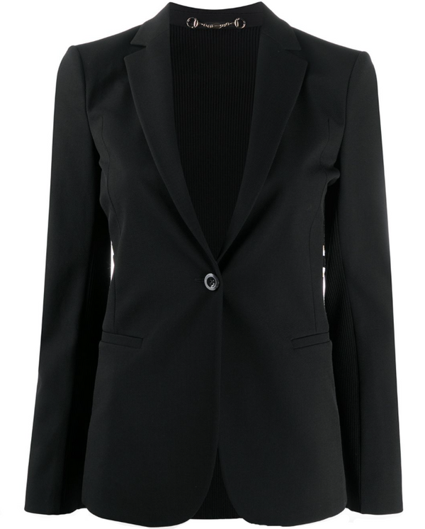 Gucci knitted-panel fitted blazer