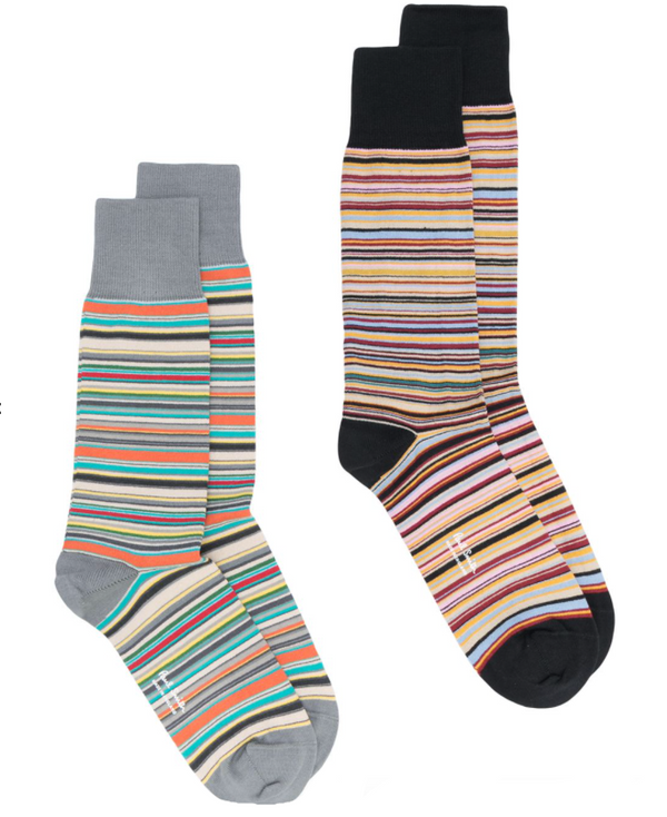 Paul Smith striped two-pack socks