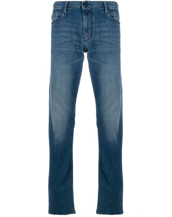 Emporio Armani J06 straight leg stonewashed jeans