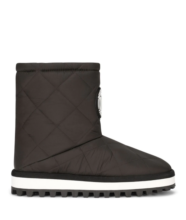 Dolce & Gabbana logo-patch padded boots