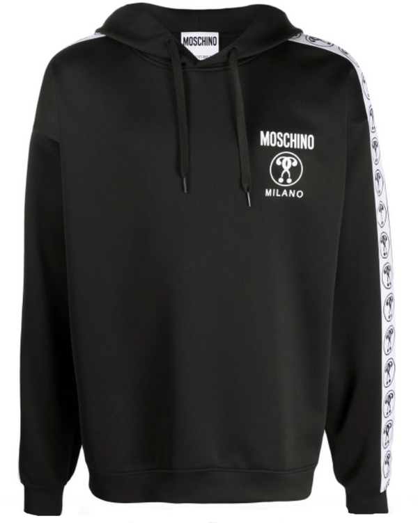 Moschino logo-tape hoodie