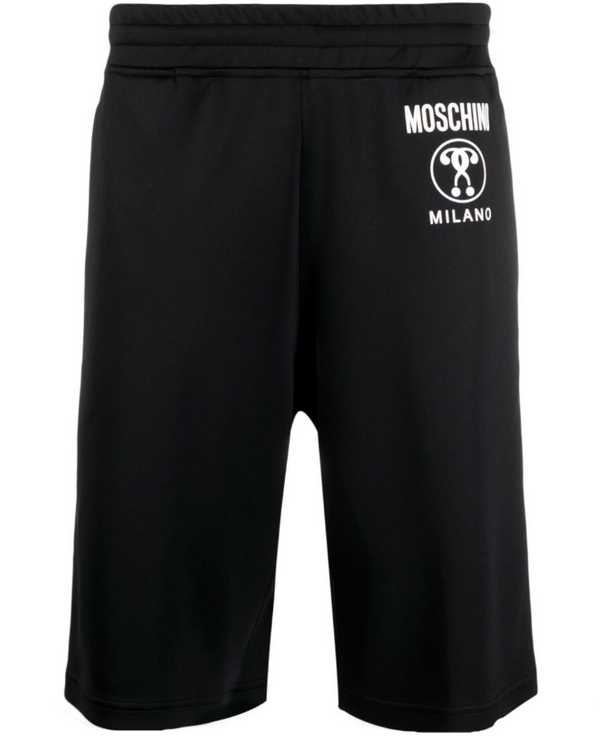 Moschino logo-tape track shorts