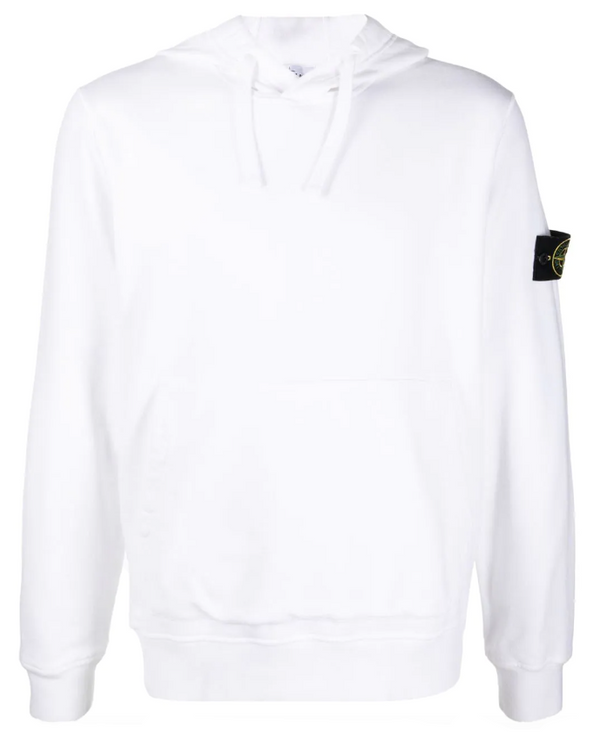 Stone Island Compass-patch cotton hoodie