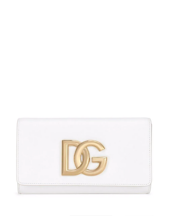 Dolce & Gabbana logo-plaque leather crossbody bag