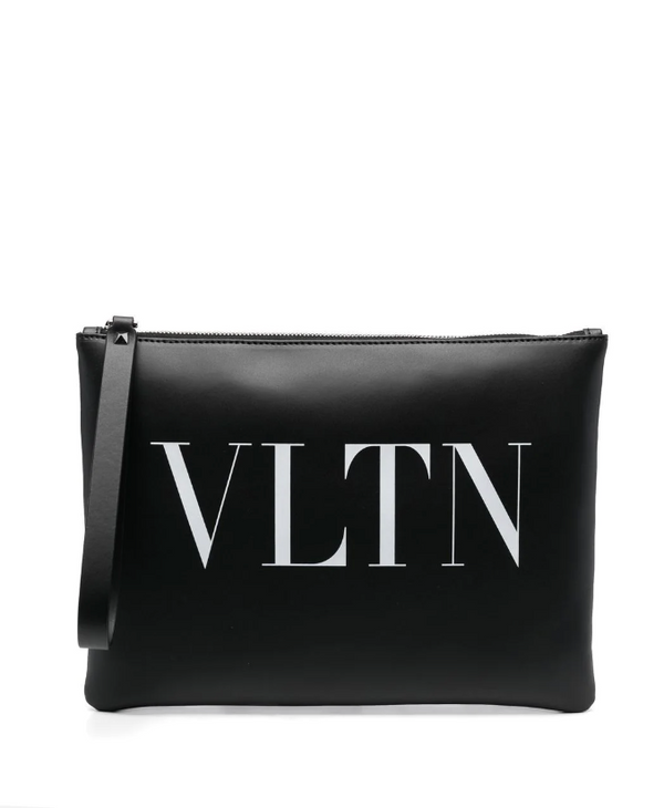 Valentino Garavani VLTN-print clutch bag