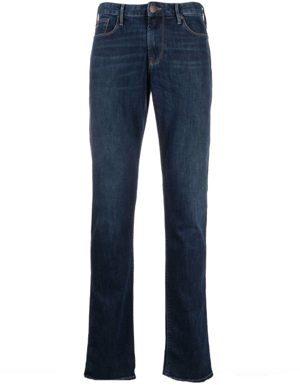 Emporio Armani J06 mid-rise straight leg jeans