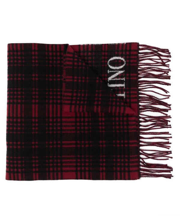 Valentino VLogo checked scarf