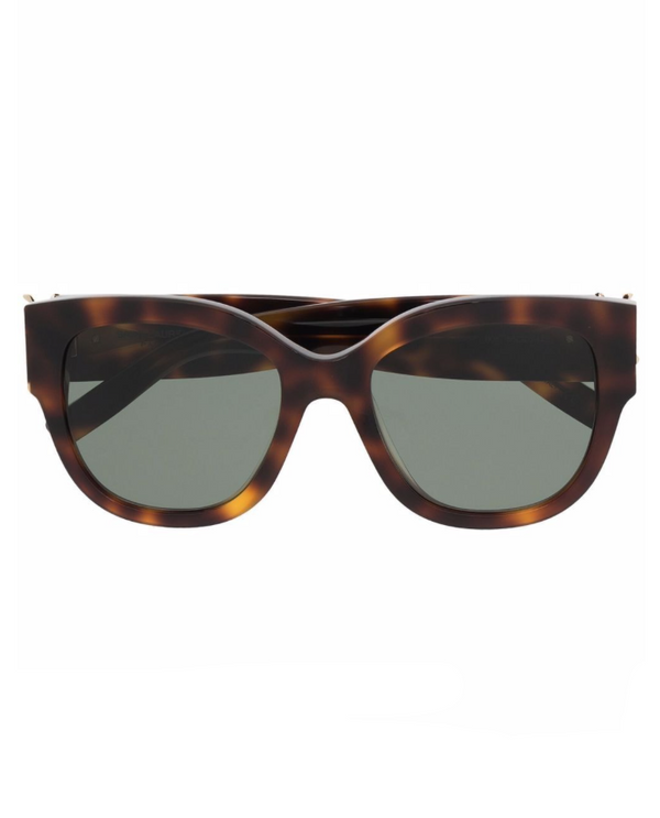 Saint Laurent Eyewear tortoiseshell-effect tinted sunglasses