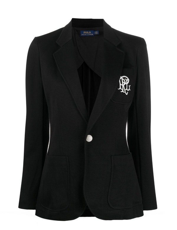Polo Ralph Lauren embroidered logo single-breasted blazer