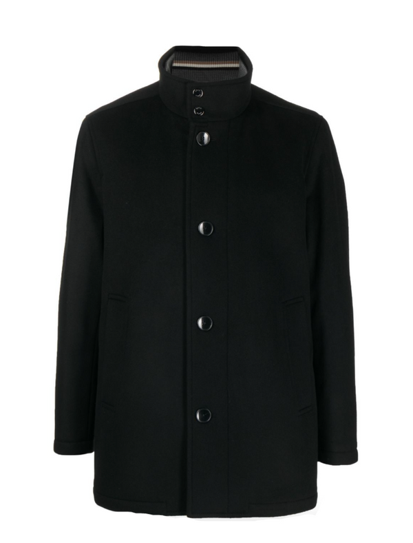BOSS inner-layer wool-cashmere coat