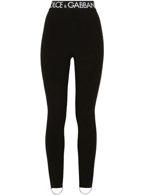 Dolce & Gabbana logo-waistband leggings