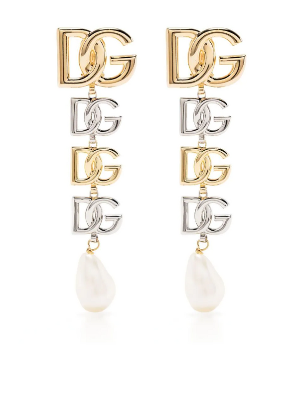 Dolce & Gabbana clip-on earrings with DG logo